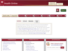 Tablet Screenshot of iuhealthlib.org
